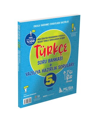 0511 - 5. Sınıf Türkçe Soru Bankası + Yazılıya Hazırlık Soruları 2'Si 1 Arada