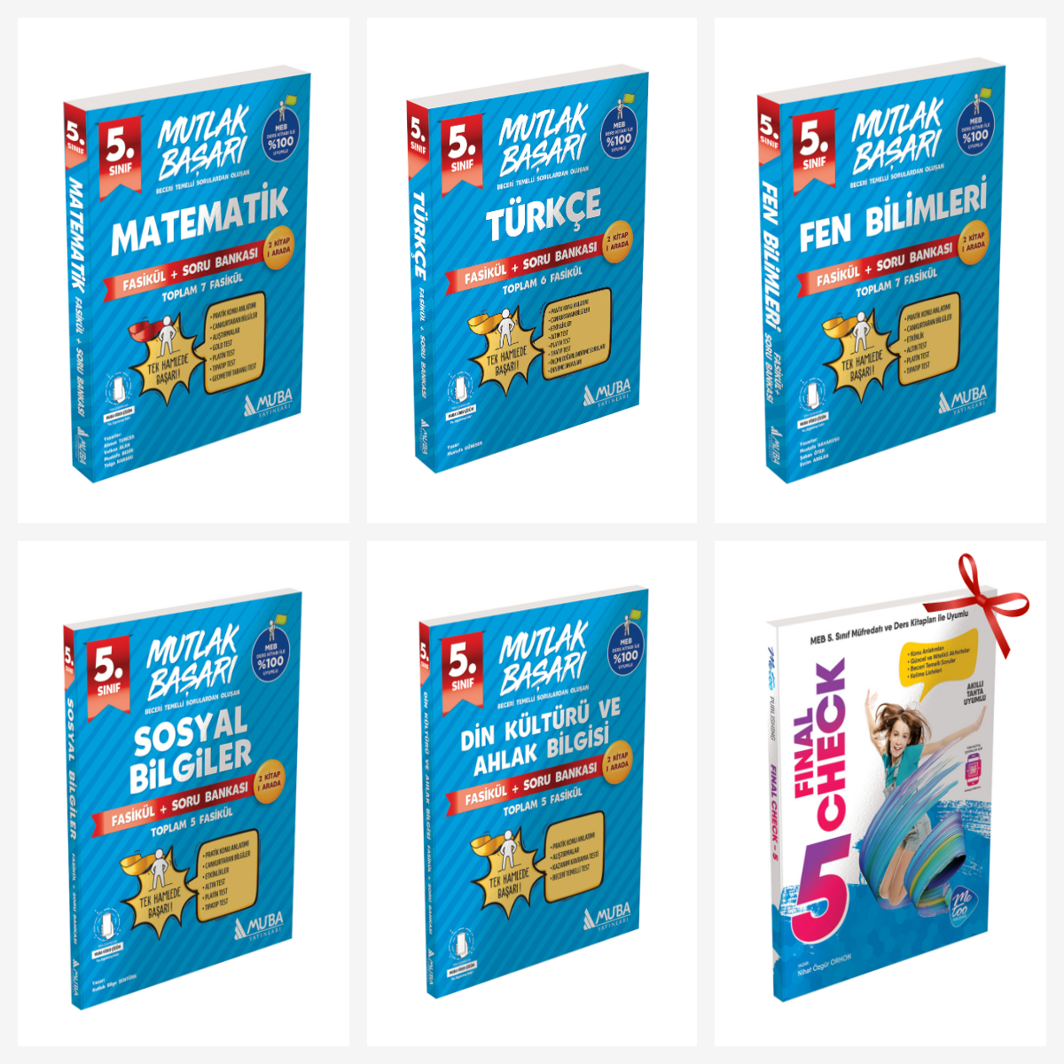 5.Sınıf Fasikül + Soru Bankası Full Set. Final Check Konu Özetli Soru Bankası Hediyeli!!