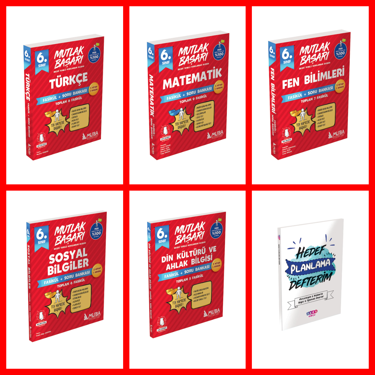 6. Sınıf Fasikül + Soru Bankası Set. 6. Sınıf Fasikül + Soru Bankası Set.