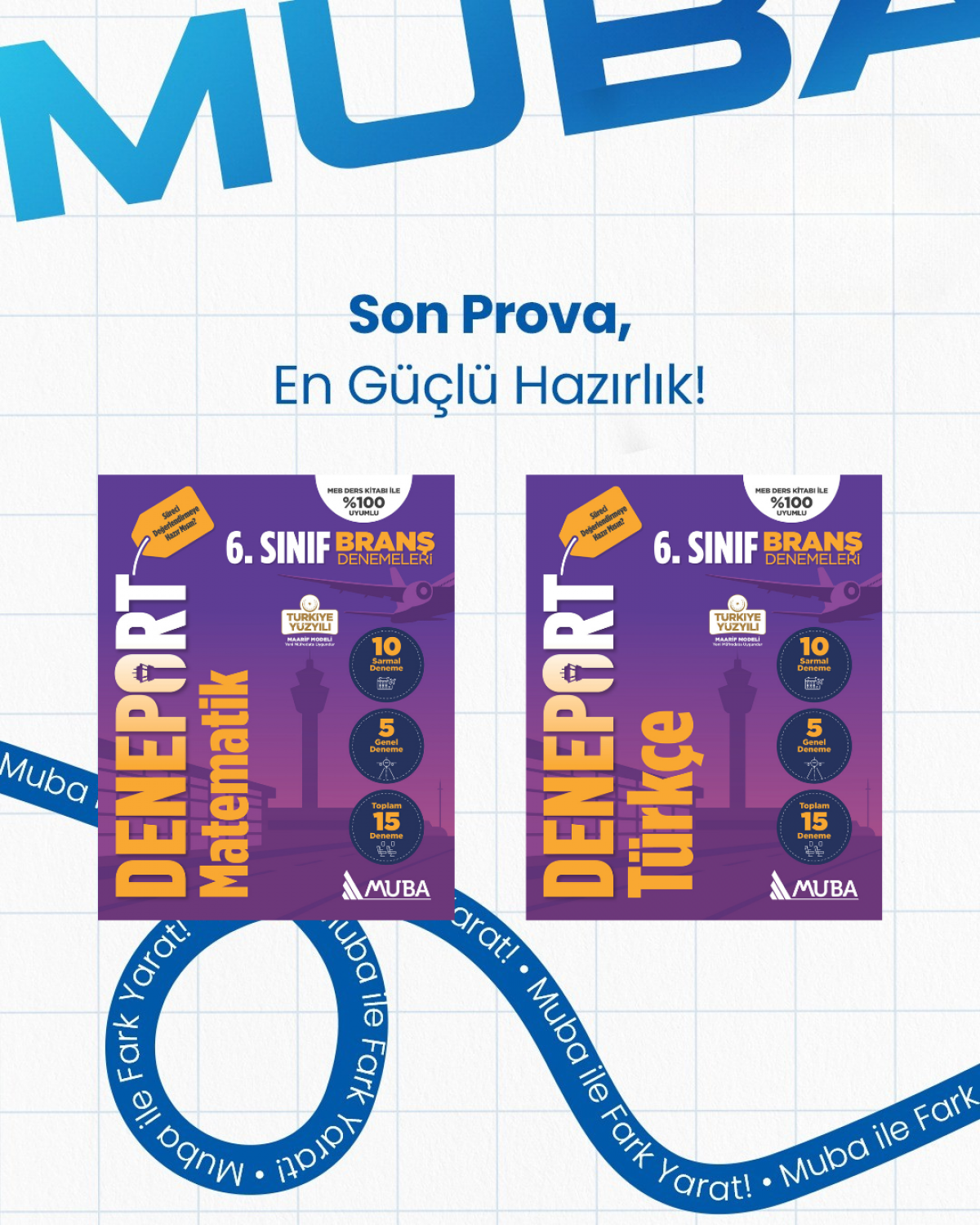 6. Sınıf Matematik ve Türkçe Deneport Set 6. Sınıf Matematik ve Türkçe Deneport Set