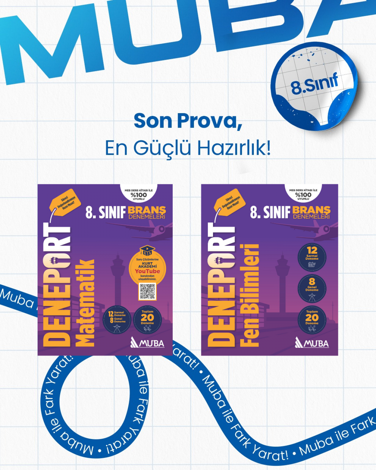 8. Sınıf Matematik ve Fen Bilimleri Deneport Set