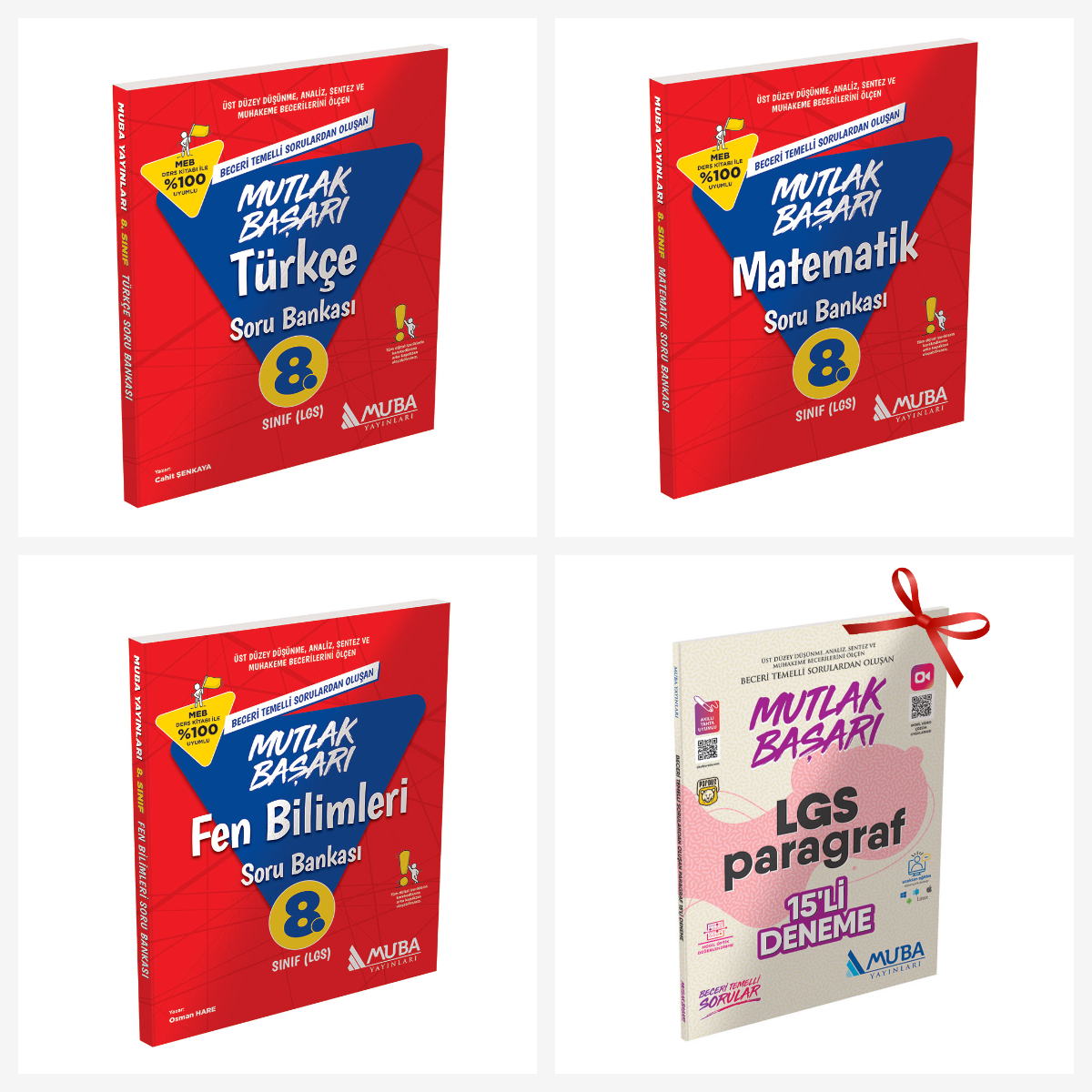 8. Sınıf MB LGS Türkçe-Matematik ve Fen Bilimleri Soru Bankası Set. İlk Hasat Matematik (1. Dönem) Soru Bankası Hediyeli!!