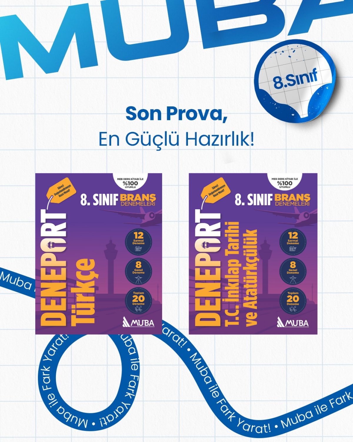 8. Sınıf Türkçe ve İnkılap Tarihi Deneport Set