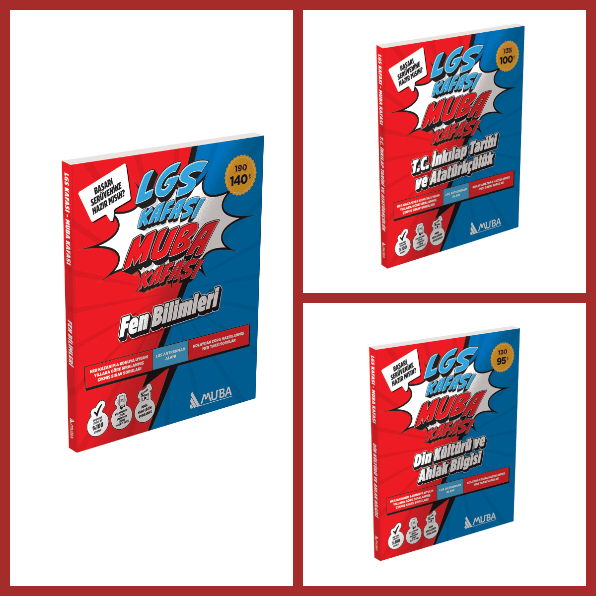 LGS KAFASI - MUBA KAFASI Fen - İnkılap Tarihi ve Din Kültürü Set Soru Bankası !!! LGS KAFASI - MUBA KAFASI Fen - İnkılap Tarihi ve Din Kültürü Set Soru Bankası !!!