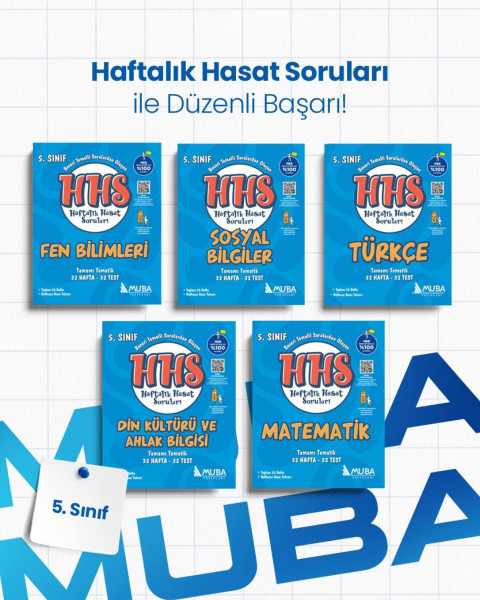 5. Sınıf Haftalık Hasat Soruları Full Set. (HHS) 5. Sınıf Haftalık Hasat Soruları Full Set. (HHS)