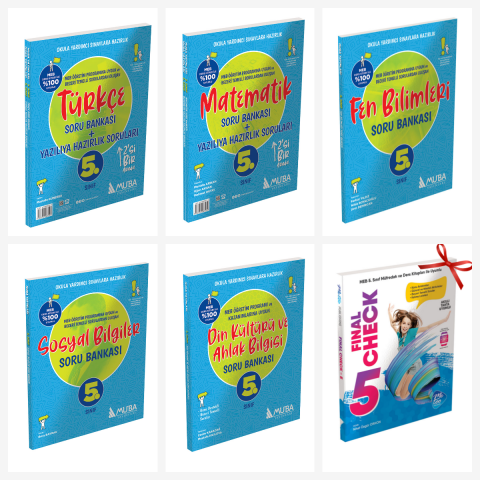 5.Sınıf Soru Bankası Full Set. Final Check Konu Özetli Soru Bankası Hediyeli!!
