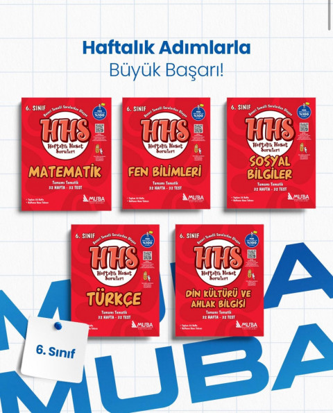 6. Sınıf Haftalık Hasat Soruları Full Set. (HHS)