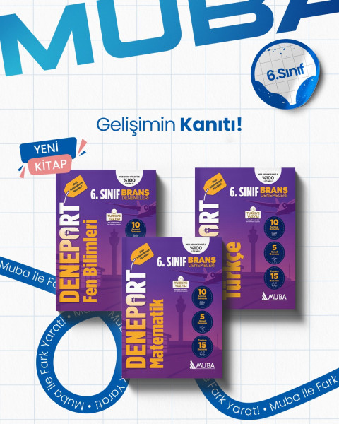 6. Sınıf Türkçe - Matematik ve Fen Bilimleri Deneport Full Set