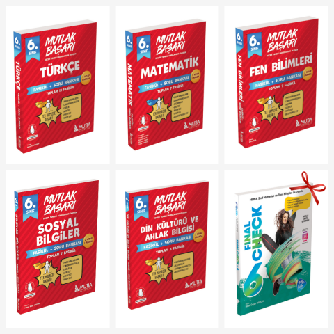 6.Sınıf Fasikül + Soru Bankası Full Set. Final Check İngilizce Soru Bankası Hediyeli!!!