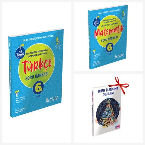 6.Sınıf Türkçe ve Matematik Set. Hedef Planlama Defter Hediyeli!!!