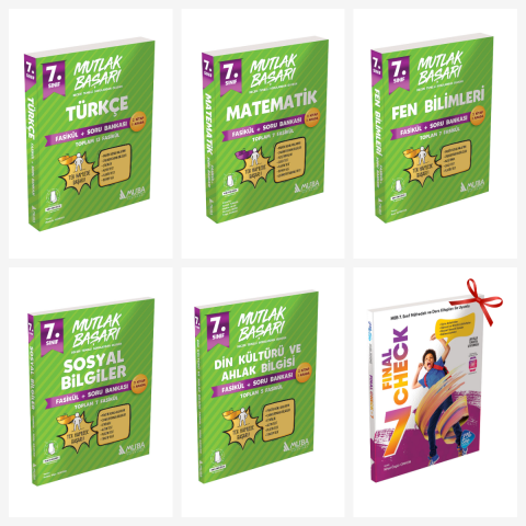 7.Sınıf Fasikül + Soru Bankası Full Set. Final Check İngilizce Konu Özetli Soru Bankası Hediyeli!!!