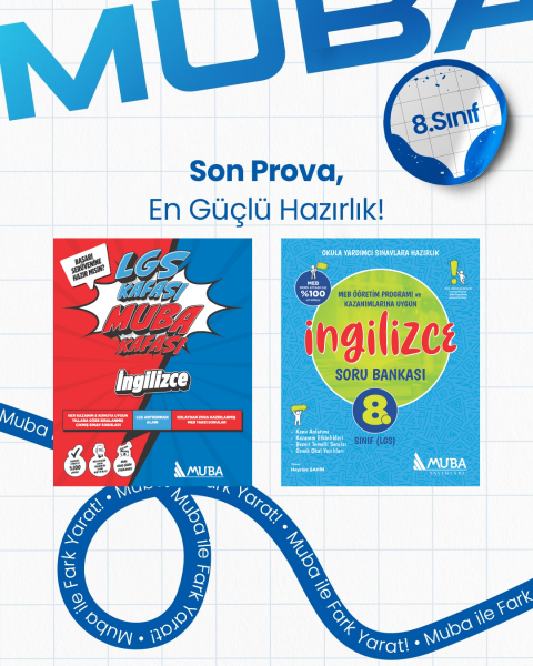 8. Sınıf Lgs Kafası - Muba Kafası İngilizce ve Soru Bankası Set.