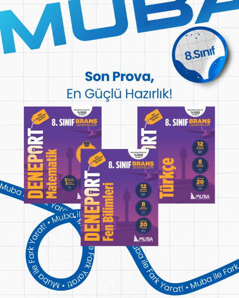 8. Sınıf Türkçe - Matematik ve Fen Bilimleri Deneport Set