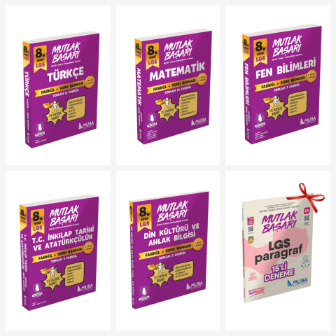 8.Sınıf Fasikül + Soru Bankası Full Set. Beceri Temelli S. O. LGS Paragraf 15'li D. Hediyeli!!