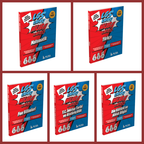 LGS KAFASI - MUBA KAFASI Full Set Soru Bankası !!!