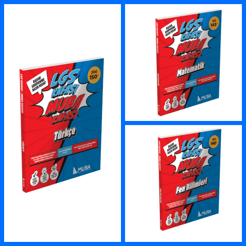LGS KAFASI - MUBA KAFASI Türkçe - Matematik ve Fen Bilimleri Set Soru Bankası !!!