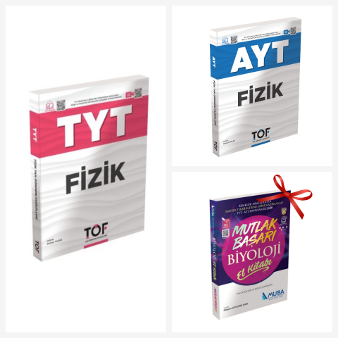 TYT-AYT-TÖF Fizik Set. Biyoloji El Kitabı Hediyeli!!