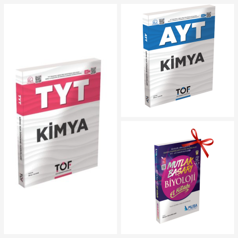 TYT-AYT-TÖF Kimya Set. Biyoloji El Kitabı Hediyeli!!