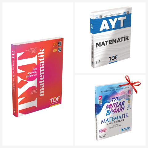 TYT-AYT-TÖF Matematik Set. TYT MB Matematik Soru Bankası Hediyeli!!