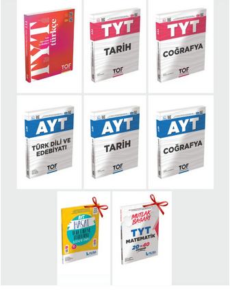 TYT-AYT-TÖF Sözel Set.  AYT Hasat Edebiyatı 15 D. Sınavı, TYT MB Matematik Deneme Hediyeli!!