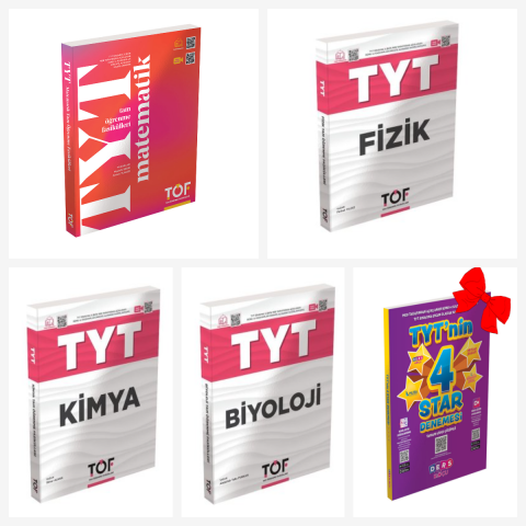 TYT-TÖF Matematik-Fizik-Kimya-Biyoloji Set. TYT'nin 4 Star Denemesi Hediyeli!!